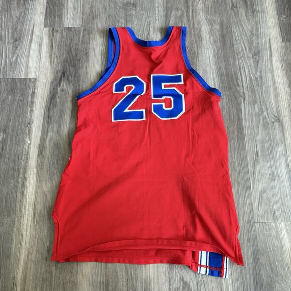 Vintage Sand Knit Basketball Jersey 1960s University Of Kansas Jayhawks Size XS - Picture 4 of 4